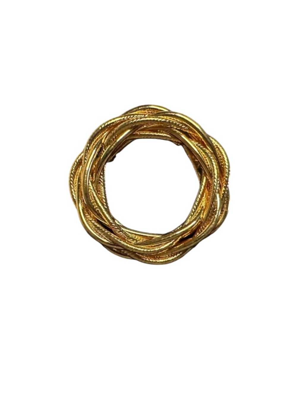 Napier Vintage Interlock Circle Brooch